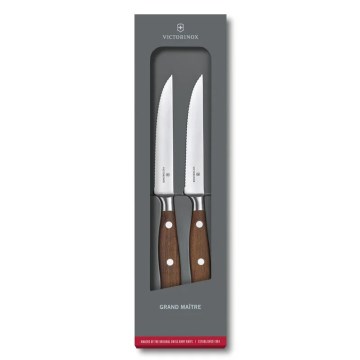 Victorinox - Σετ μαχαιριών για μπριζόλες GRAND MAITRE 12 εκ., 2 τεμ., με λαβή από σφένδαμο