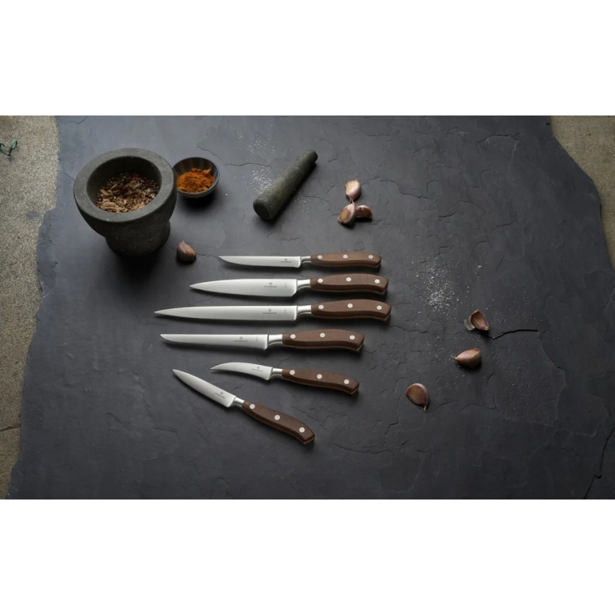 Victorinox - Σετ μαχαιριών για μπριζόλες GRAND MAITRE 12 εκ., 2 τεμ., με λαβή από σφένδαμο