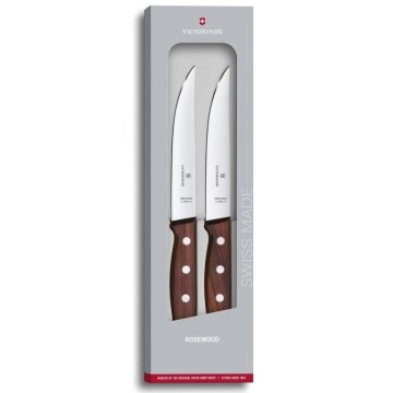 Victorinox - Σετ μαχαιριών για μπριζόλες WOOD 14 εκ., 2 τεμ., σφένδαμος