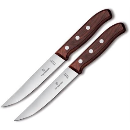 Victorinox - Σετ μαχαιριών για μπριζόλες WOOD 14 εκ., 2 τεμ., σφένδαμος
