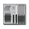 Victorinox - Σετ μαχαιροπίρουνων SWISS MODERN, 12 τεμ., μαύρο