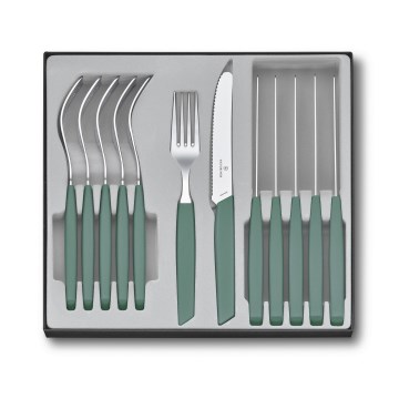 Victorinox - Σετ μαχαιροπήρουνων SWISS MODERN 12 τεμ. τουρκουάζ