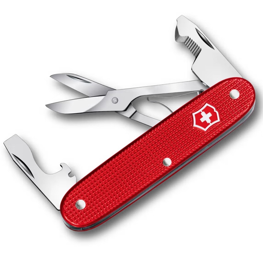 Victorinox - Πολυλειτουργικό μαχαίρι τσέπης COMPANION SLIM ALOX 9,3 cm/6 λειτουργίες κόκκινο