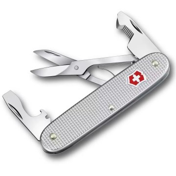 Victorinox - Πολυλειτουργικό μαχαίρι τσέπης COMPANION SLIM ALOX 9,3 εκ./6 λειτουργίες ασημί