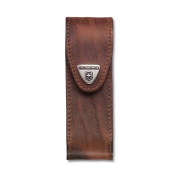 Victorinox - Δερμάτινη θήκη για σουγιά τσέπης 11,1 cm καφέ