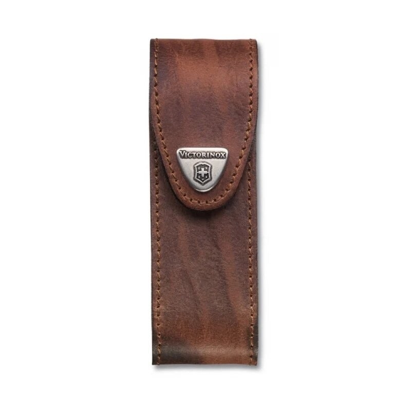 Victorinox - Δερμάτινη θήκη για σουγιά τσέπης 11,1 cm καφέ