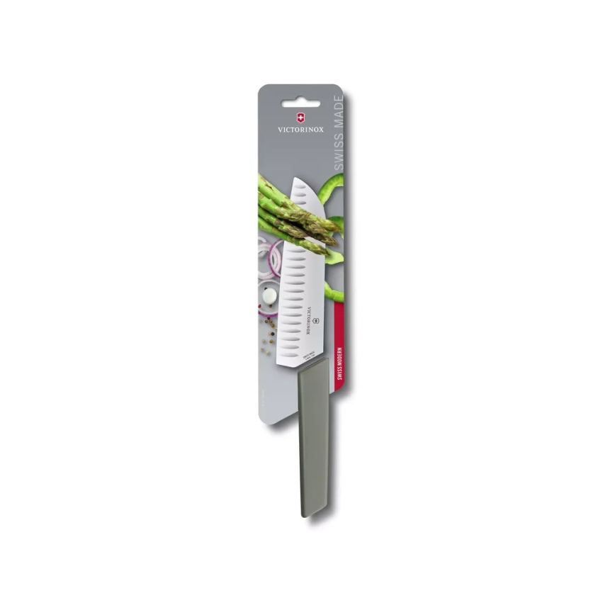 Victorinox - Μαχαίρι κουζίνας Santoku SWISS MODERN 17 cm πράσινο