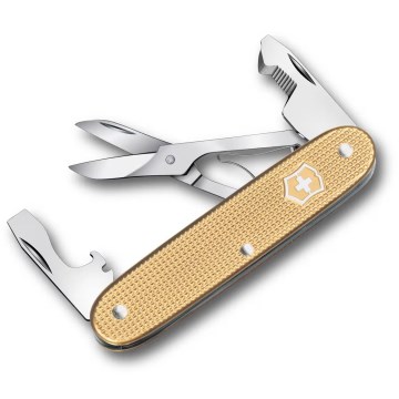 Victorinox - Πολυλειτουργικό μαχαίρι τσέπης COMPANION SLIM ALOX 9,3 εκ./6 λειτουργίες χρυσό