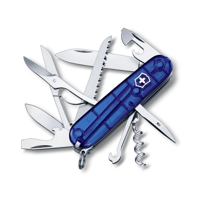Victorinox - Πολυλειτουργικός σουγιάς τσέπης HUNTSMAN 9,1 cm/15 λειτουργίες μπλε