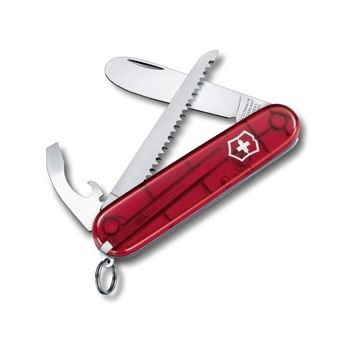 Victorinox - Πολυλειτουργικός σουγιάς τσέπης MY FIRST VICTORINOX 8,4 cm/8 λειτουργίες κόκκινο