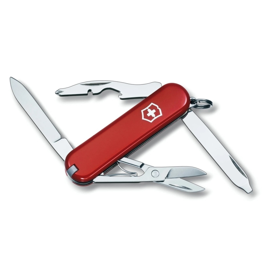 Victorinox - Πολυλειτουργικός σουγιάς τσέπης RAMBLER 5,8 cm/10 λειτουργίες κόκκινο