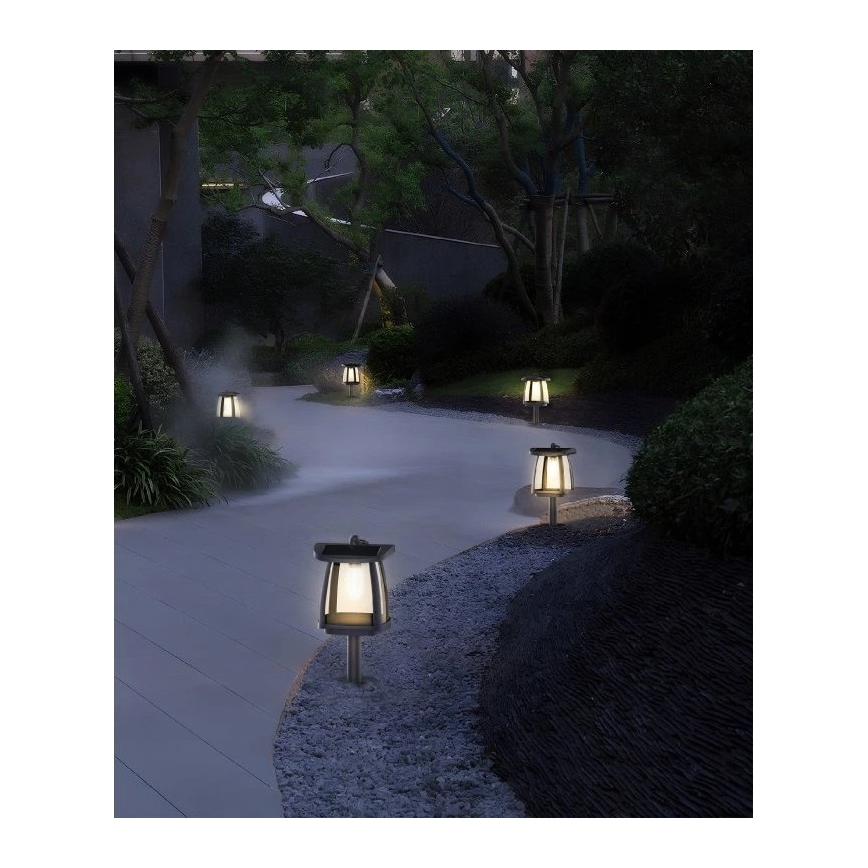 Viking - LED ηλιακή λάμπα με αισθητήρα LED/2W/3,7V IP54 4000K 2000 mAh