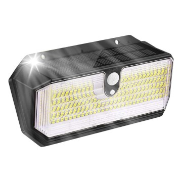 Viking - LED ηλιακό επιτοίχιο φωτιστικό με αισθητήρα LED/2W/3,7V IP65 6000K 2200 mAh