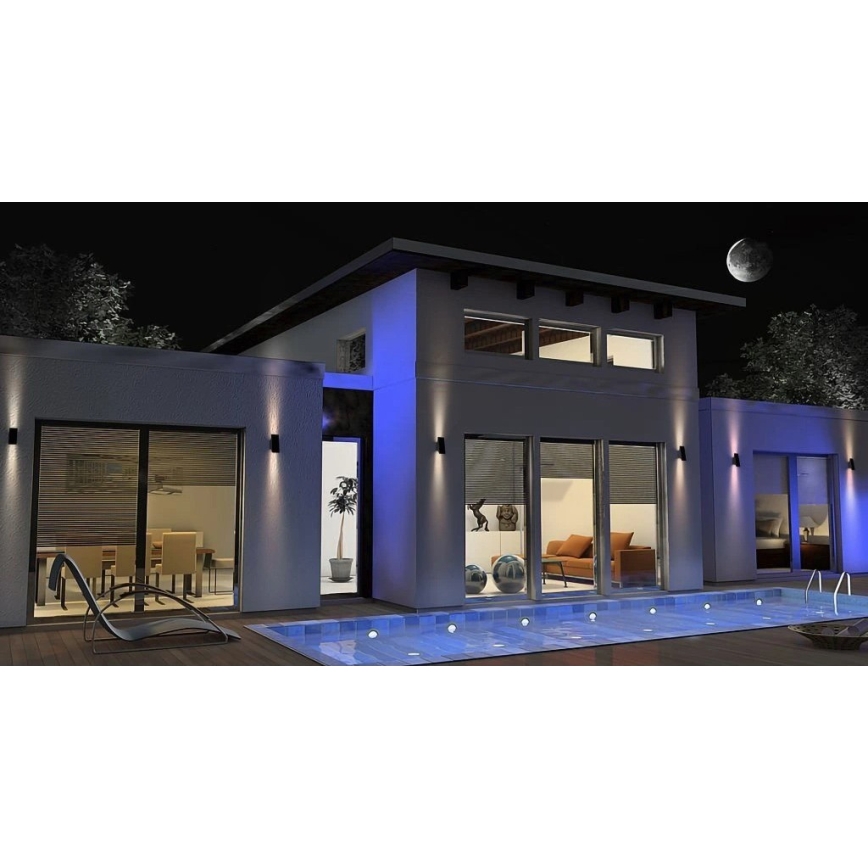 Viking - Ρυθμιζόμενο ηλιακό επιτοίχιο φωτιστικό LED/1,5W/3,7V IP65 4000K 2000 mAh