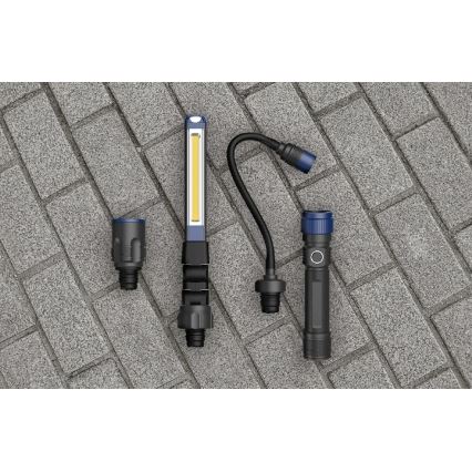 Viking - LED Ρυθμιζόμενος επαναφορτιζόμενος φακός 3‑σε‑1 LED/5V IPX4 380 lm 2200 mAh