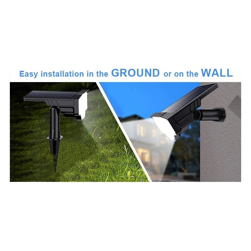 Viking - Ηλιακή λάμπα LED LED/1W/3,7V IP65 6000K 2200 mAh