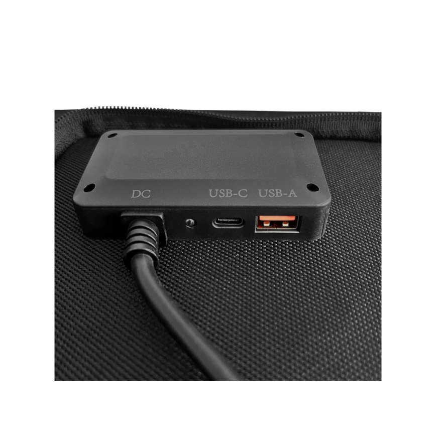 Viking - Ηλιακό πάνελ USB Power Delivery 60W/20V IPX4 μαύρο