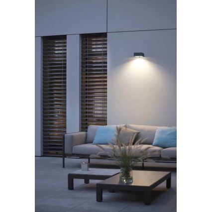 Viking - Ηλιακό επιτοίχιο φωτιστικό LED με ρυθμιζόμενη ένταση και ενσωματωμένο αισθητήρα LED/2W/3,7V IP65 4000K 2000 mAh