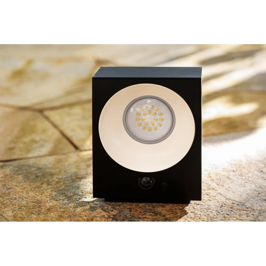 Viking - Ηλιακό επιτοίχιο φωτιστικό LED με ρυθμιζόμενη ένταση και ενσωματωμένο αισθητήρα LED/2W/3,7V IP65 4000K 2000 mAh