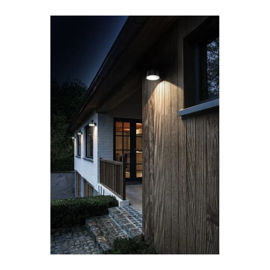 Viking - Ρυθμιζόμενο ηλιακό επιτοίχιο φωτιστικό με αισθητήρα LED/1W/3,7V IP44 4000K 2000 mAh