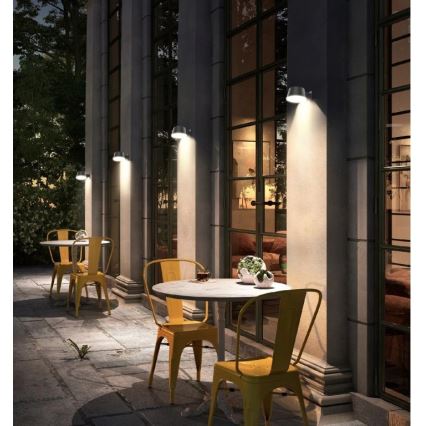 Viking - Ρυθμιζόμενο ηλιακό επιτοίχιο φωτιστικό με αισθητήρα LED/1W/3,7V IP44 4000K 2000 mAh