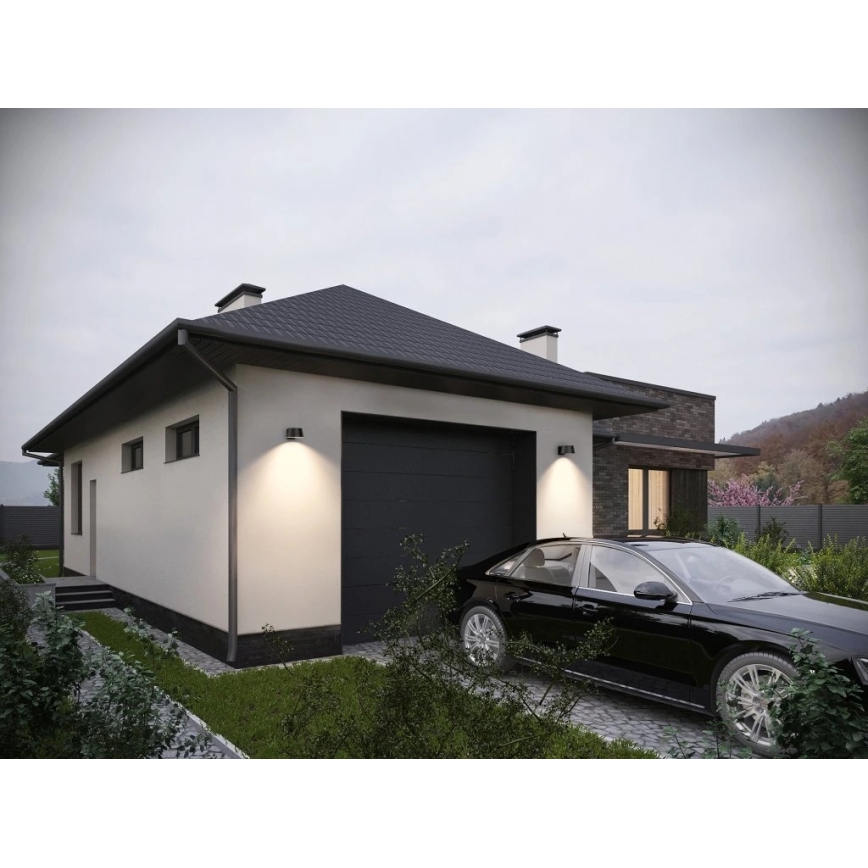 Viking - Ρυθμιζόμενο ηλιακό επιτοίχιο φωτιστικό με αισθητήρα LED/1W/3,7V IP44 4000K 2000 mAh