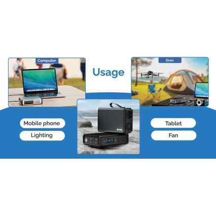 Viking - Σταθμός φόρτισης με οθόνη LED Power Delivery 148 Wh