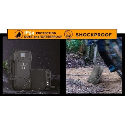 Viking - Powerbank με ενσωματωμένο LED φακό, ασύρματη φόρτιση και ηλιακό πάνελ Power Delivery 22,5W/30000 mAh