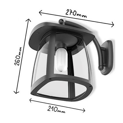 Viking - LED Ρυθμιζόμενο ηλιακό επιτοίχιο φωτιστικό LED/2W/3,7V IP54 4000K 2000 mAh