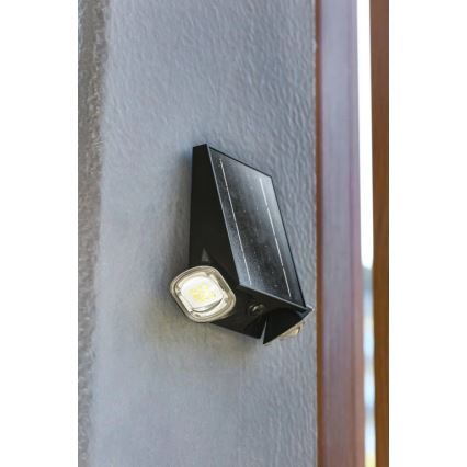 Viking - Ηλιακό επιτοίχιο LED φωτιστικό, ρυθμιζόμενο και ευέλικτο, με αισθητήρα LED/1,3W/3,7V IP44 4000K 2000 mAh