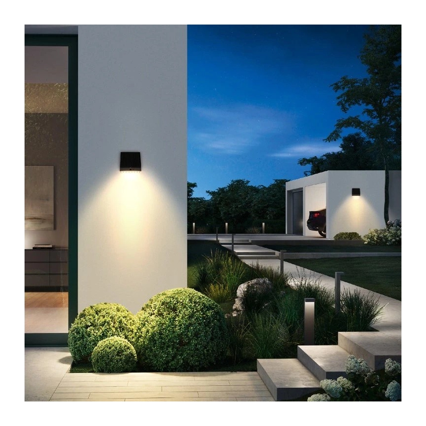 Viking - Ρυθμιζόμενο ηλιακό επιτοίχιο φωτιστικό LED με αισθητήρα LED/2W/3,7V IP54 4000K 2000 mAh