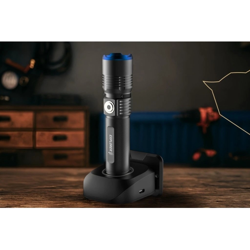 Viking - Ρυθμιζόμενος επαναφορτιζόμενος φακός LED/5V IPX3 600 lm 2600 mAh