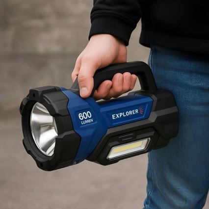 Viking - Ρυθμιζόμενος επαναφορτιζόμενος φακός LED/5V IPX4 1000 lm 8000 mAh