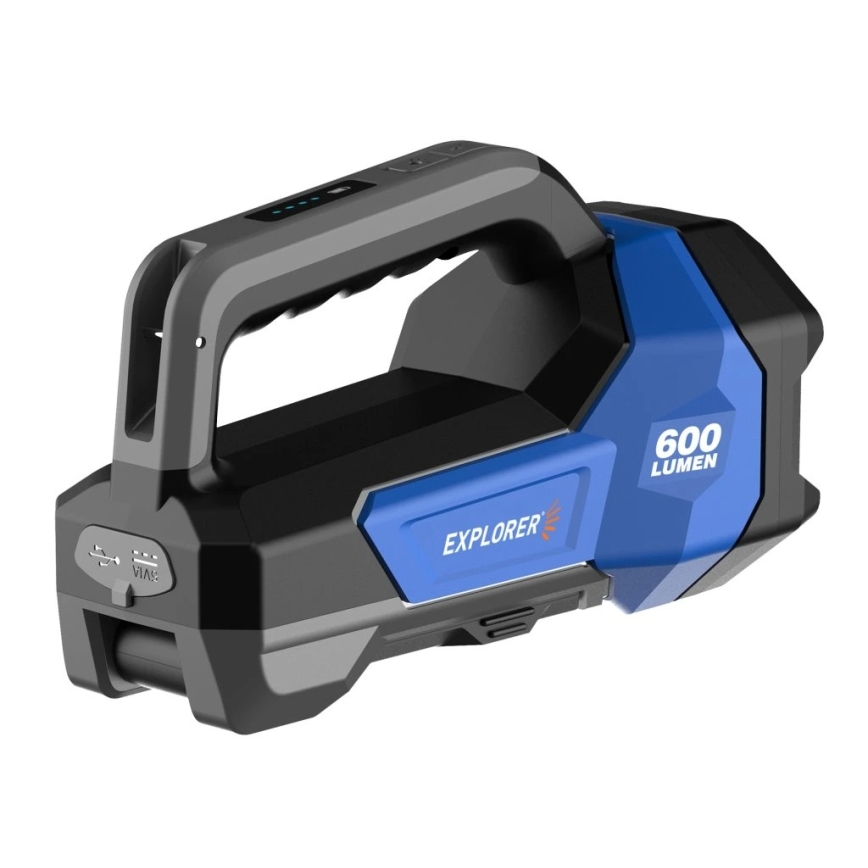 Viking - Ρυθμιζόμενος επαναφορτιζόμενος φακός LED/5V IPX4 1000 lm 8000 mAh