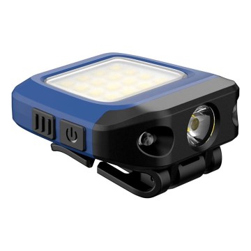 Viking - Ρυθμιζόμενος επαναφορτιζόμενος φακός LED με αισθητήρα και κόκκινο φως LED/5V IPX4 200 lm 500 mAh