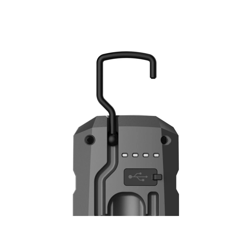 Viking - Επαναφορτιζόμενος φακός LED με ρύθμιση φωτεινότητας, 5V, IPX6, 600 lm, 4000 mAh