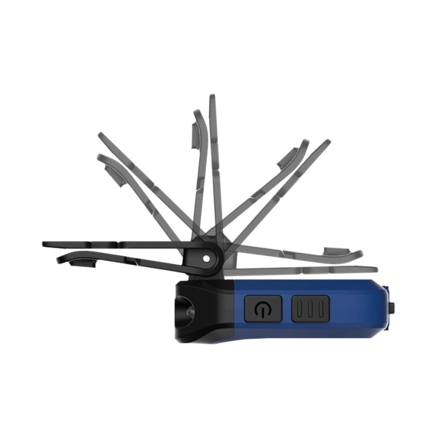 Viking - Ρυθμιζόμενος επαναφορτιζόμενος φακός LED με αισθητήρα και κόκκινο φως LED/5V IPX4 200 lm 500 mAh