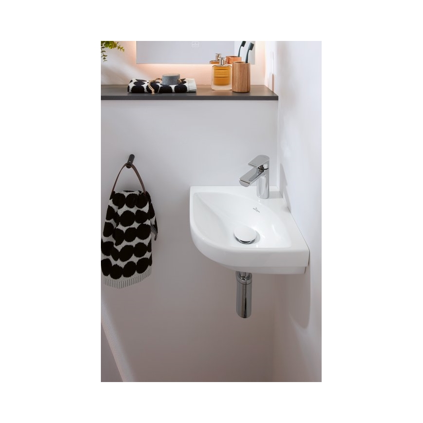 Villeroy & Boch 43714601 - Γωνιακός επιτοίχιος νιπτήρας SUBWAY 3.0 32x32 cm κεραμικός/λευκός