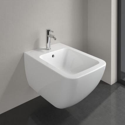 Villeroy & Boch 441100R1 - Επιτοίχιο μπιντέ VENTICELLO κεραμικό/λευκό