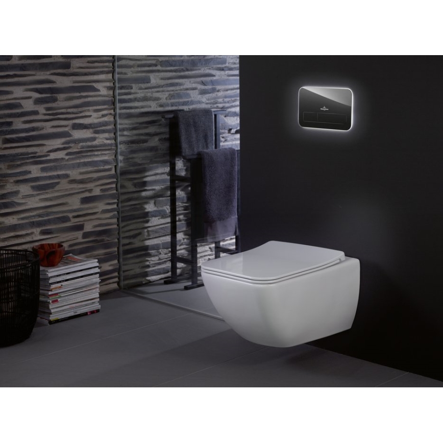 Villeroy & Boch 4611RLR1 - Επιτοίχιο WC με κάθισμα SoftClose VENTICELLO, κεραμικό/λευκό
