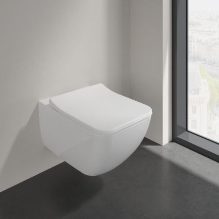 Villeroy & Boch 4611RS01 - Κρεμαστή λεκάνη WC με κάθισμα SoftClose VENTICELLO, κεραμική/λευκή