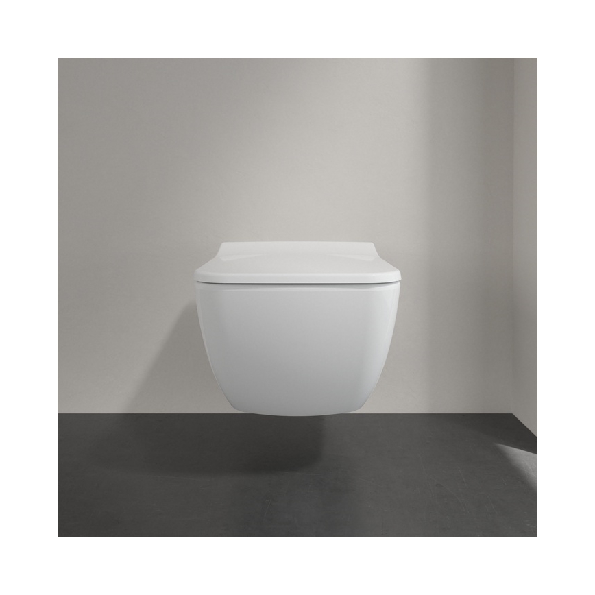 Villeroy & Boch 4611RS01 - Κρεμαστή λεκάνη WC με κάθισμα SoftClose VENTICELLO, κεραμική/λευκή