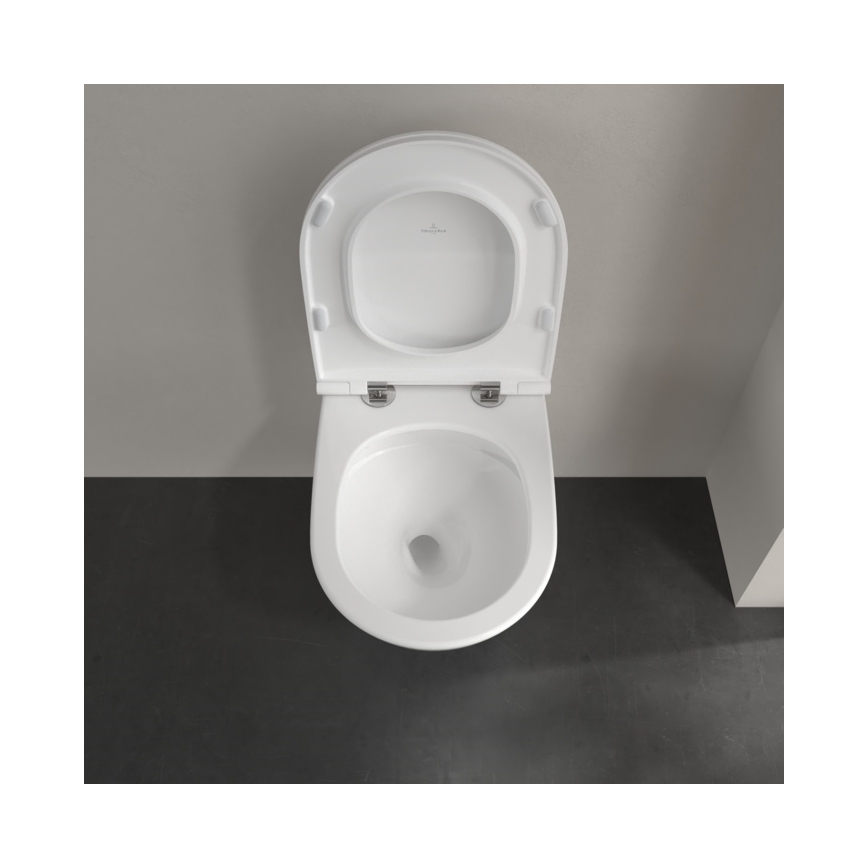 Villeroy & Boch 4670T901 - Επιτοίχιο WC με κάθισμα SoftClose SUBWAY 3.0, κεραμικό/λευκό