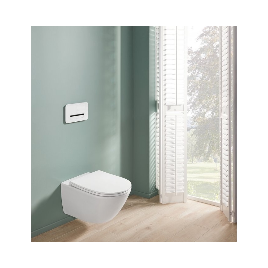 Villeroy & Boch 4670T901 - Επιτοίχιο WC με κάθισμα SoftClose SUBWAY 3.0, κεραμικό/λευκό