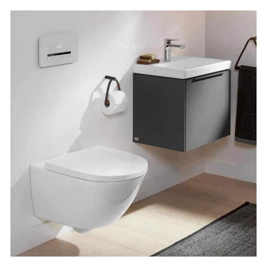 Villeroy & Boch 4670TS01 - Επιτοίχια λεκάνη WC με κάθισμα SoftClose SUBWAY 3.0 πορσελάνη/λευκό