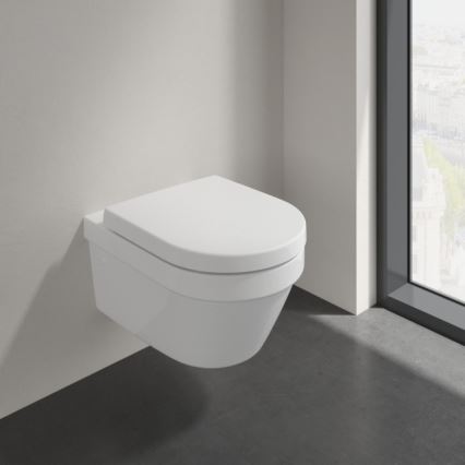 Villeroy & Boch 4694HR01 - Επιτοίχιο WC με κάθισμα SoftClose ARCHITECTURA κεραμικό/λευκό