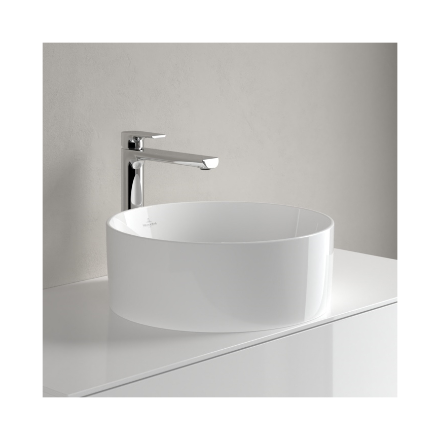 Villeroy & Boch 4A184001 - Επιτραπέζιος νιπτήρας COLLARO, διάμετρος 40 εκ., κεραμικός/λευκός