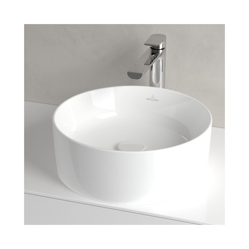 Villeroy & Boch 4A184001 - Επιτραπέζιος νιπτήρας COLLARO, διάμετρος 40 εκ., κεραμικός/λευκός