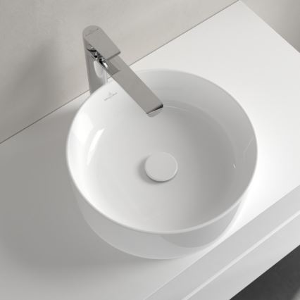 Villeroy & Boch 4A184001 - Επιτραπέζιος νιπτήρας COLLARO, διάμετρος 40 εκ., κεραμικός/λευκός