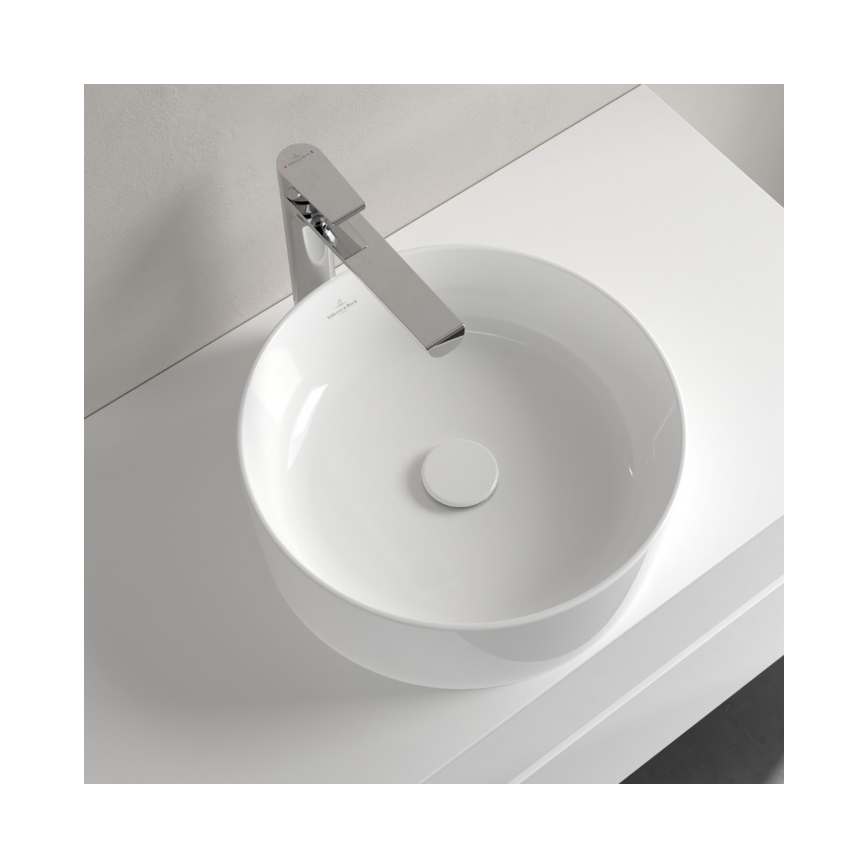 Villeroy & Boch 4A184001 - Επιτραπέζιος νιπτήρας COLLARO, διάμετρος 40 εκ., κεραμικός/λευκός